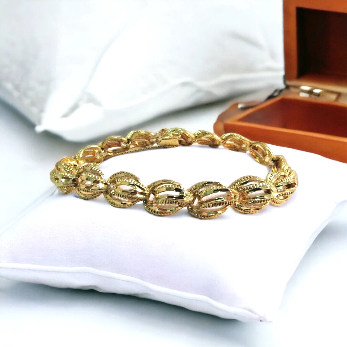 14K Solid Gold Designer Bracelet by A.E 7