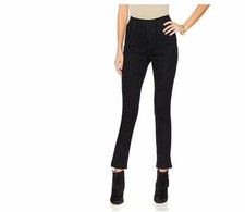 DG2 by Diane Gilman Classic Stretch Denim 5-Pocket Jegging Black Size XXST