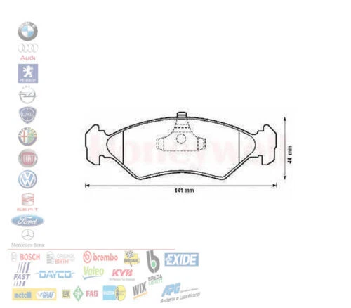 Pastillas de freno Sin marca para coches
