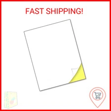 30 Sheets, Printable White Sticker Paper, Laser/Inkjet Printing - Matte, Letter 