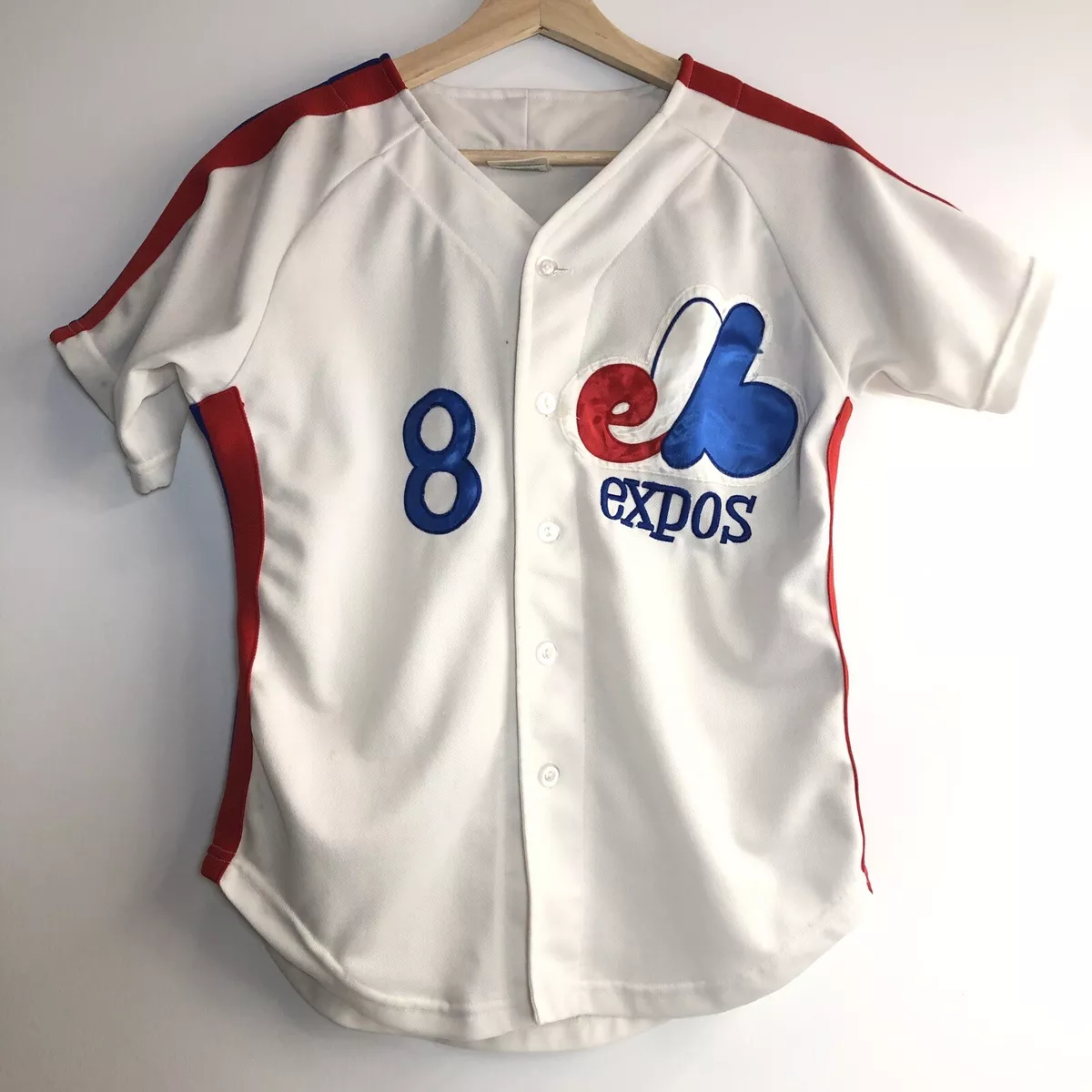 Vintage Hit Product Montreal Expos Gary Carter #8 MLB Baseball Jersey Size S