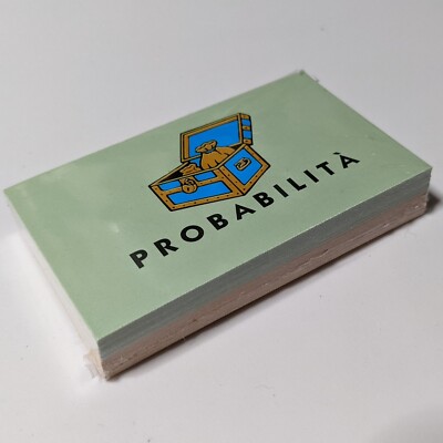 Sealed Probabilita ''Chance'' and Community Cards Monopoli Citta D'Italia Edizione