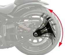 Kennzeichen Halter passend für Harley Softail schwarz kurz + TÜV-Teilegutachten