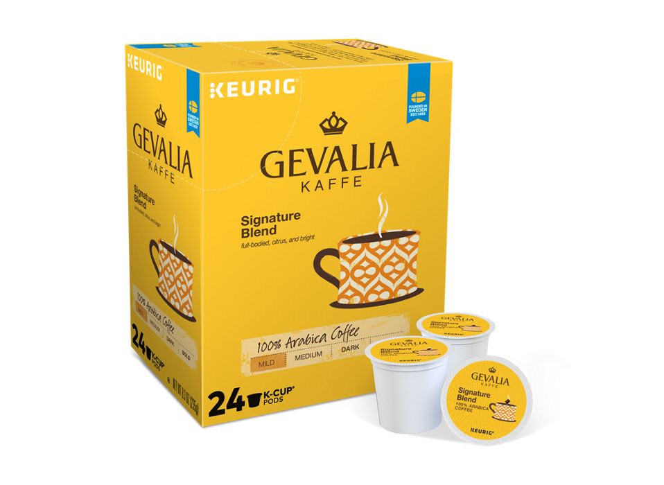 Gevalia Kaffe Signature Blend Coffee 24 to 144 Keurig K cup Pods Pick Any Size