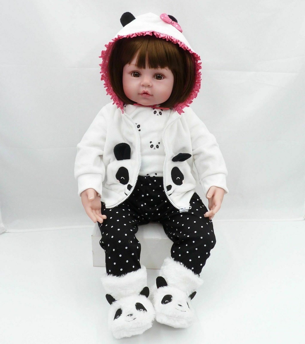 Baby Reborn Girl Silicone Panda