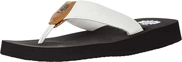 Women's Yellow Box Denti Flip Flops - WHITE - FLASH SALE!! LOWER THEN MSRP!!