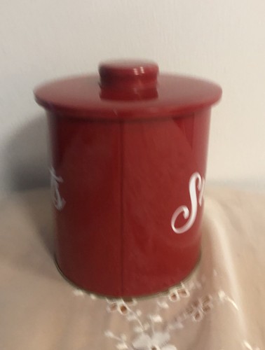 Neu Vintage-Stil Dose Süßigkeiten Keksdose roter Deckel bezaubernd - Bild 4 von 6