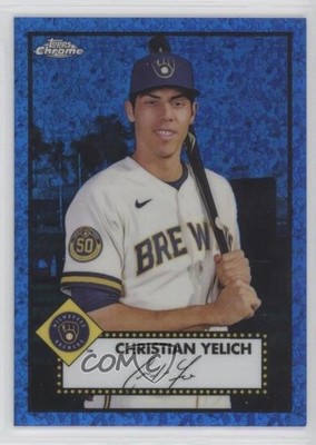 2021 Topps Chrome Platinum Anniversary 127/199 Christian Yelich #164 0jk5