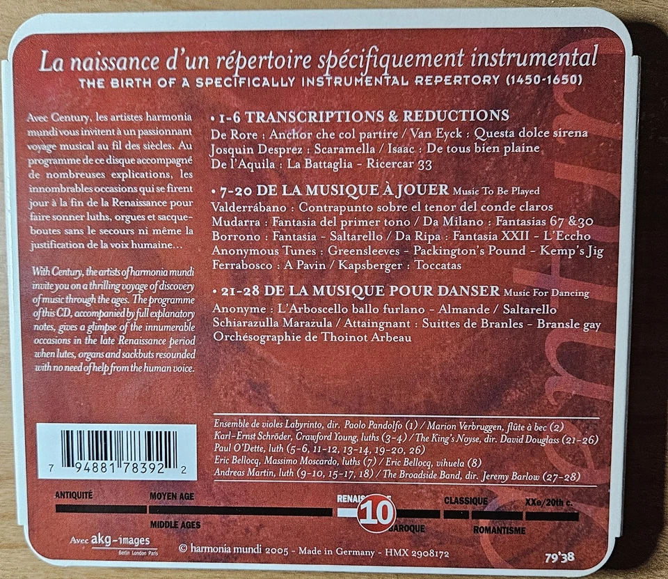 Insturmentale: L'emergence do la musique (Harmonia Mundi HMX 2908172) - Image 2 of 2