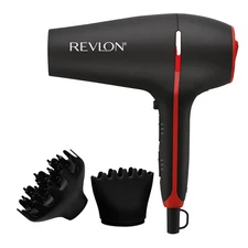 Revlon RVDR5317 Smoothstay Coconut Oil-Infused Ceramic Hair Dryer, Black