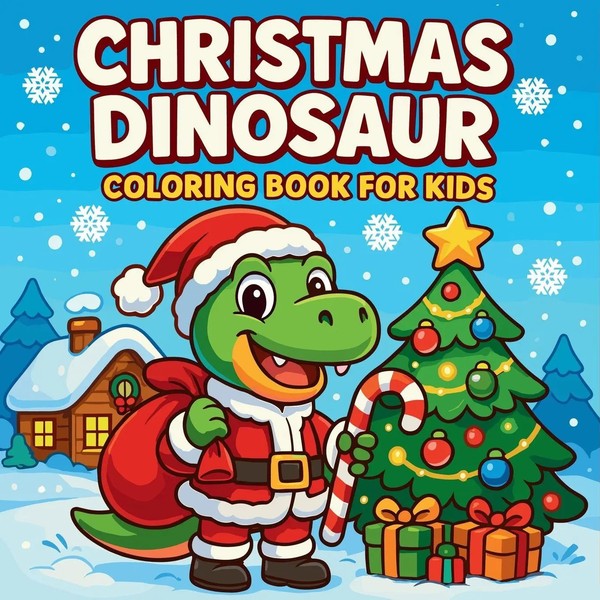 Christmas Dinosaur Coloring Book For Kids | Chris Martin | Englisch | Buch-image
