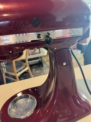 KitchenAid Artisan Tilt-Head Stand Mixer KSM150PSBX Rare Bordeaux PARTS ONLY 