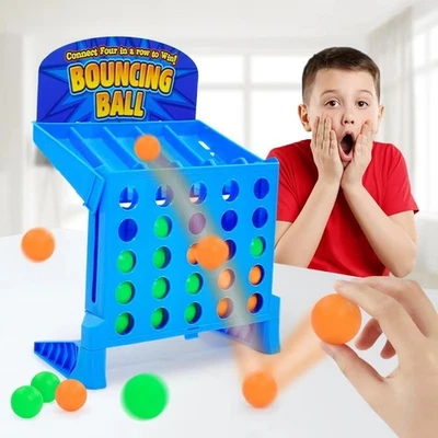 Bouncing Ball Shots Board Game Connect 4 In A Row Shots Game Kids Toy Gift