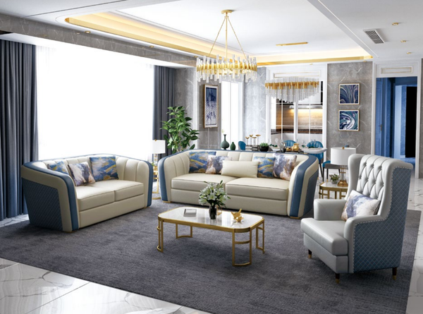 Designer Couch Polster Sitz Garnitur Sofa Garnituren 3+2+1 Sitzer Sofagarnitur-image