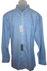 Cremieux Signature Long Sleeve XXL Dress Shirt Solid Blue Non Iron Supima DCS703