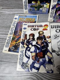 Lot of Sega Saturn Instruction Manuals Only - Nights Into Dreams, Loaded,
