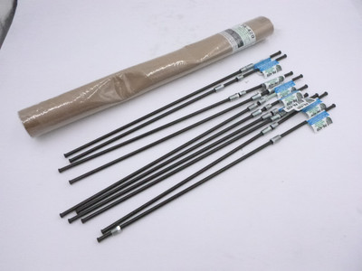 10 Pack AGS Steel Brake Lines PA-420 1/4'' x 20''