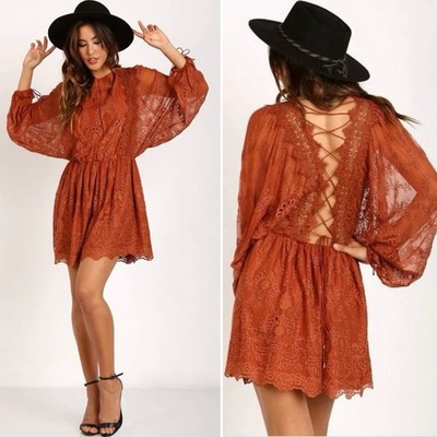 Zimmermann Silk Dress Size 2 AU 10-12 US 6-8 Alchemy Twine Copper Embroidered