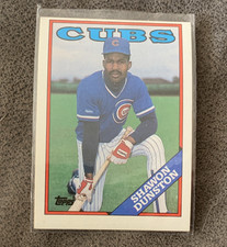 1988 Topps Shawon Dunston #695 Chicago Cubs Base Set MLB Baseball Card