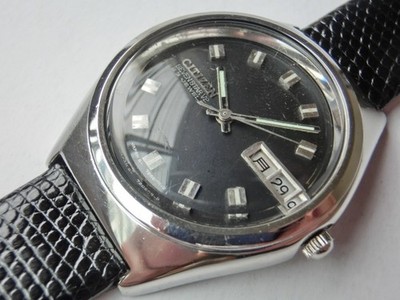 Citizen Seven Star V2 Automatic Day-Date 1960s Black Dial 44mm Case Herrenuhr