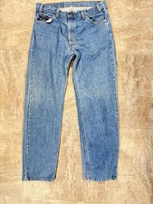 VTG 80s Levi  s 505 Orange Tab Jeans 38x32 Blue Denim USA Made
