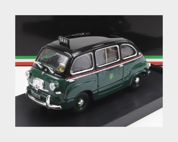 Brumm R251-UPD-2023 Fiat 600 Multipla 1 Serie Taxi 1956 GrüN Schwarz 1:43-image