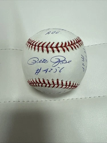 Pete Rose Signed 13 Inscription Baseball PSA DNA