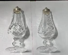 Waterford VTG Lismore & Glendarriff  Tall Footed Salt And Pepper Shakers Pair 6"