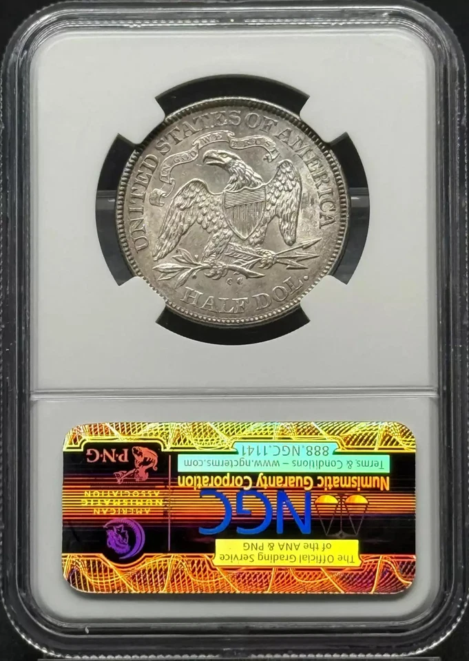 1875 CC Seated Half Dollar NGC MS-65 - Image 2 of 2