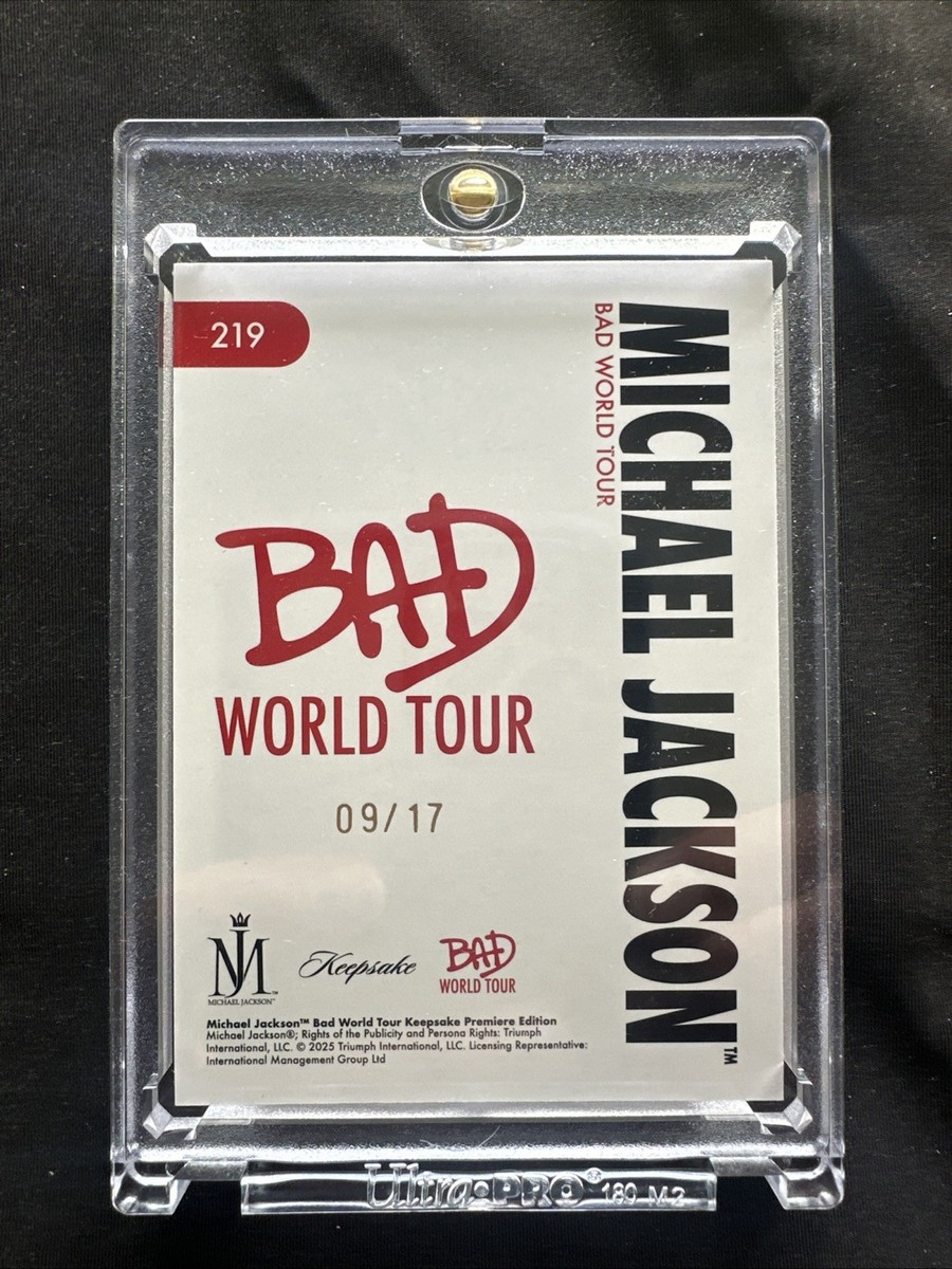 Keepsake - Michael Jackson - Bad World Tour -#219 Gold Parallel #d