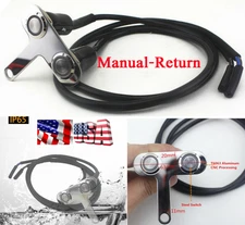 1PC Motorcycle Handlebar Fog Light On/Off Dual Buttons Manual-Return Lock Switch