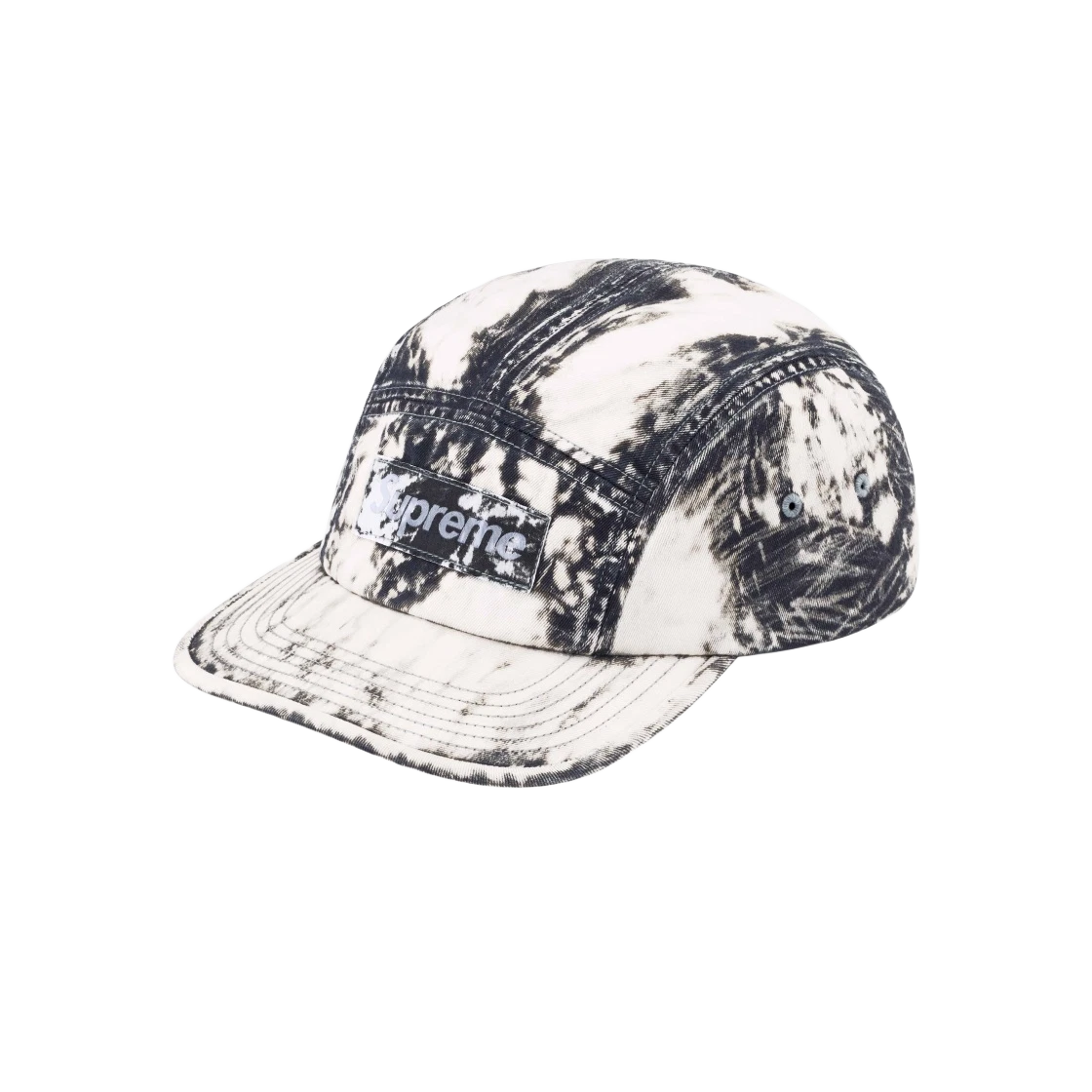 Casquette de camp chino Supreme Bleached noire   24SS