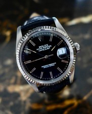 A STUNNING VINTAGE 1985 ROLEX DATEJUST 36mm REF. 16014 IN STEEL WHITE GOLD BEZEL