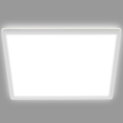 LED Panel Decken Leuchte Slim Hintergrundbeleuchtung Effekt Neutralweiß Leuchte Wohnzimmer