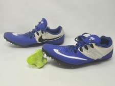 Nike Zoom Rival S Track Shoes Blue Men  s 12 Racing Spikes w/ 2 wrenches