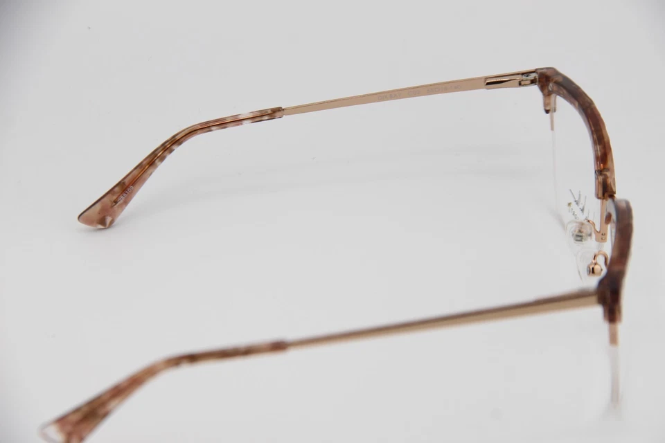 NUEVAS GAFAS NICOLE MILLER DIX BAY C02 MARRÓN MÁRMOL DORADO MARCO AUTÉNTICO 55-18 Foto 3 de 4