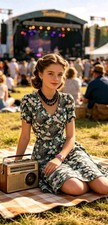 Topshop Vintage 1930s 1940s Style Summer Party dress Size 12 TWINWOOD 