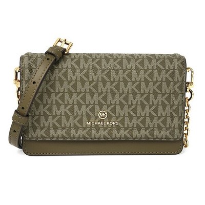 Michael Kors Jet Set Charm Small Phone Chain Crossbody Bag 32H1GT9C5V 333 Olive