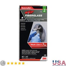 Fiberglass Repair Kit Auto Body Waterproof Resin Hardener Spreader Cloth Mixer