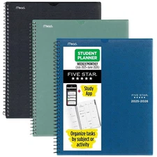 2025-2026 Five Star Five Star Customizable 8.5" x 11" Academic Year Weekly &