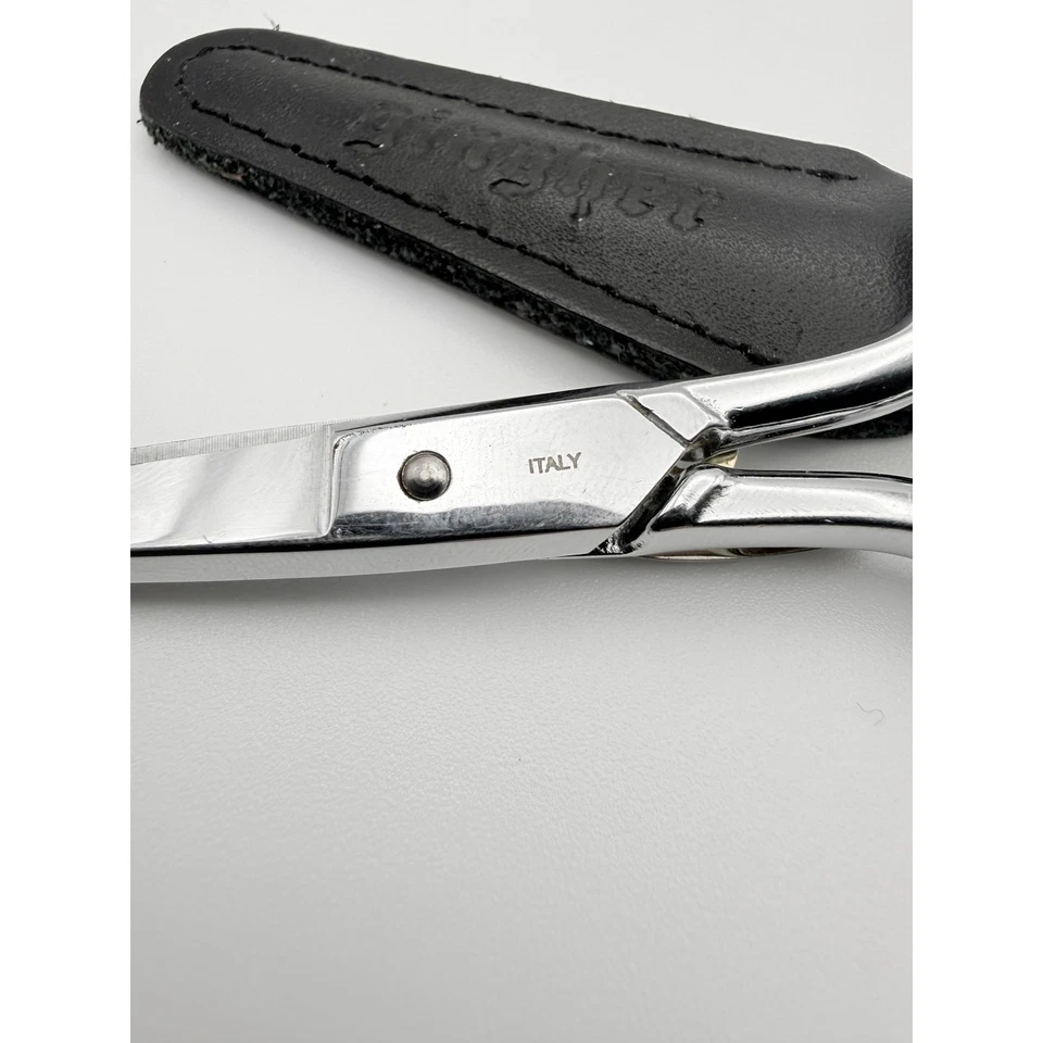 Gingher Embroidery Scissors with Black Leather Sheath & Safety Latch - Image 3 of 4