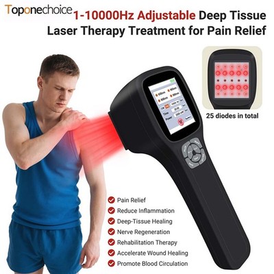 Red Light Laser Therapy 650-980nm 25 Diodes Pain Relief Home & Travel Handheld