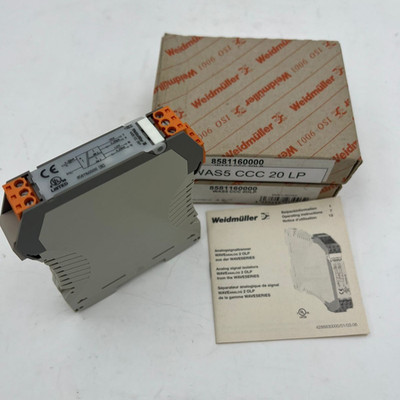 WEIDMULLER WAS5 CCC 20LP SIGNAL CONVERTER AND ISOLATOR