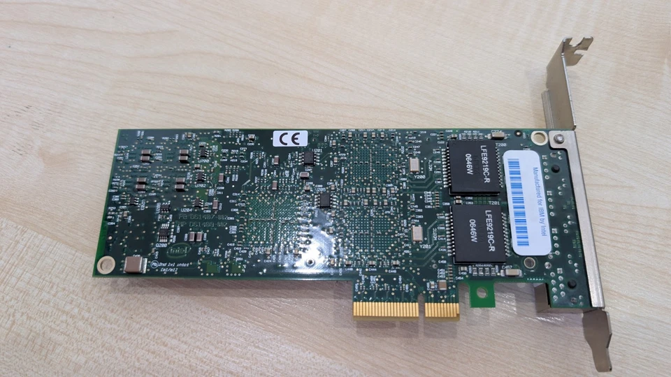 IBM Lenovo FRU 39Y6138 Quad Port Intel PRO/1000 PT PCIe Adapter Card D72468-003 - Image 3 of 3