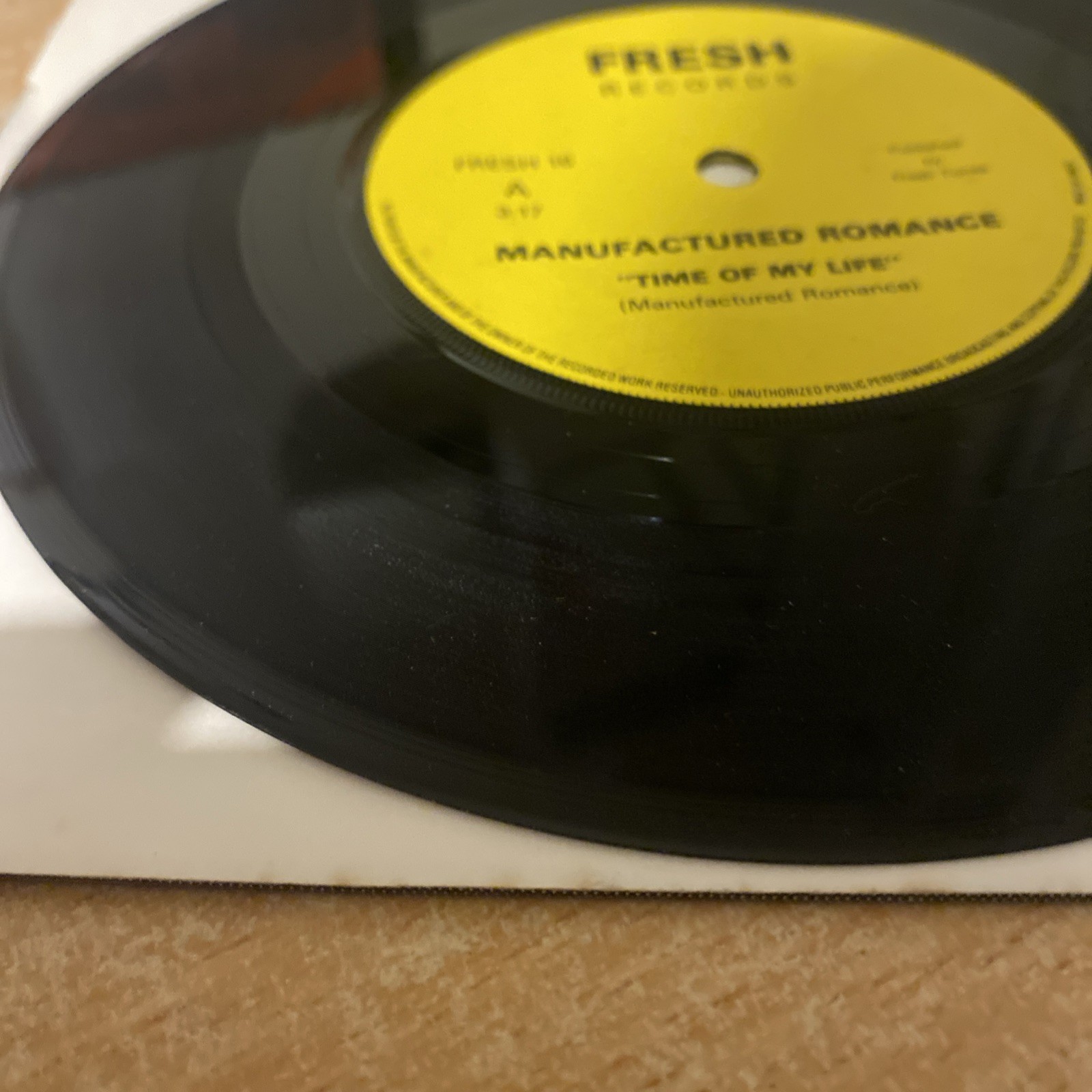 Manufactured Romance - The Time Of My Life (7", Single)  New Wave - Post Punk