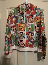 WDW Character Cropped Hoodie Size Large Disney Park Exclusive