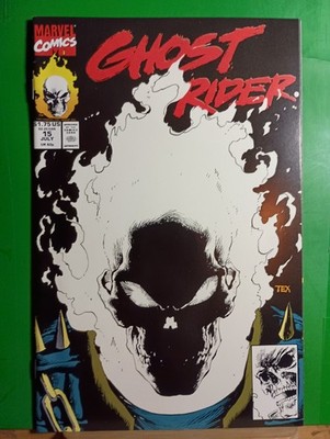 1991 Marvel Comics Ghost Rider Issue 15 Mark Texeira Glow in the Dark Cover Art