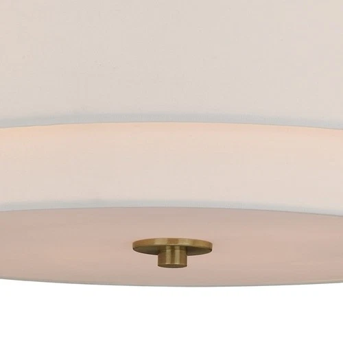 Burnaby 4-Light Semi-Flush Mount in Mid-Century Modern and Drum Style 10.75 - Picture 3 of 5