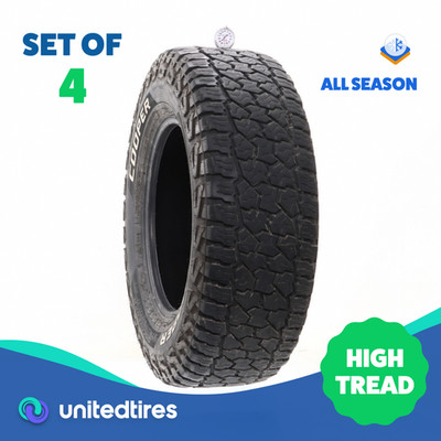 Set of (4) Used LT 275/70R18 Cooper Discoverer Stronghold AT 125/122S - 8.5-9/32