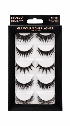 NYNY Beauty Glamour Nights False Eyelashes EL901 NIGHT 24 Packs 120 Pairs - product listing photo